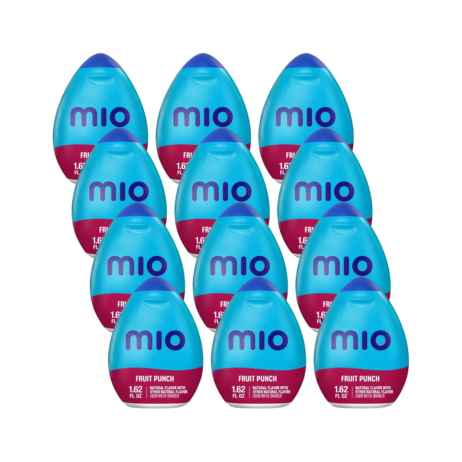 MiO Liquid Water Enhancer Fruit Punch Pack of 12 for Flavor
