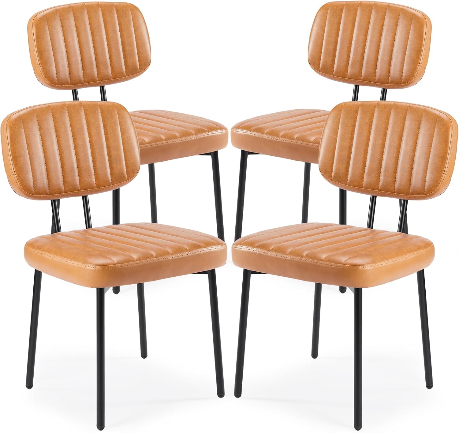 Mid Century Modern Dining Chairs Set of 4 for Kitchen & Living Room