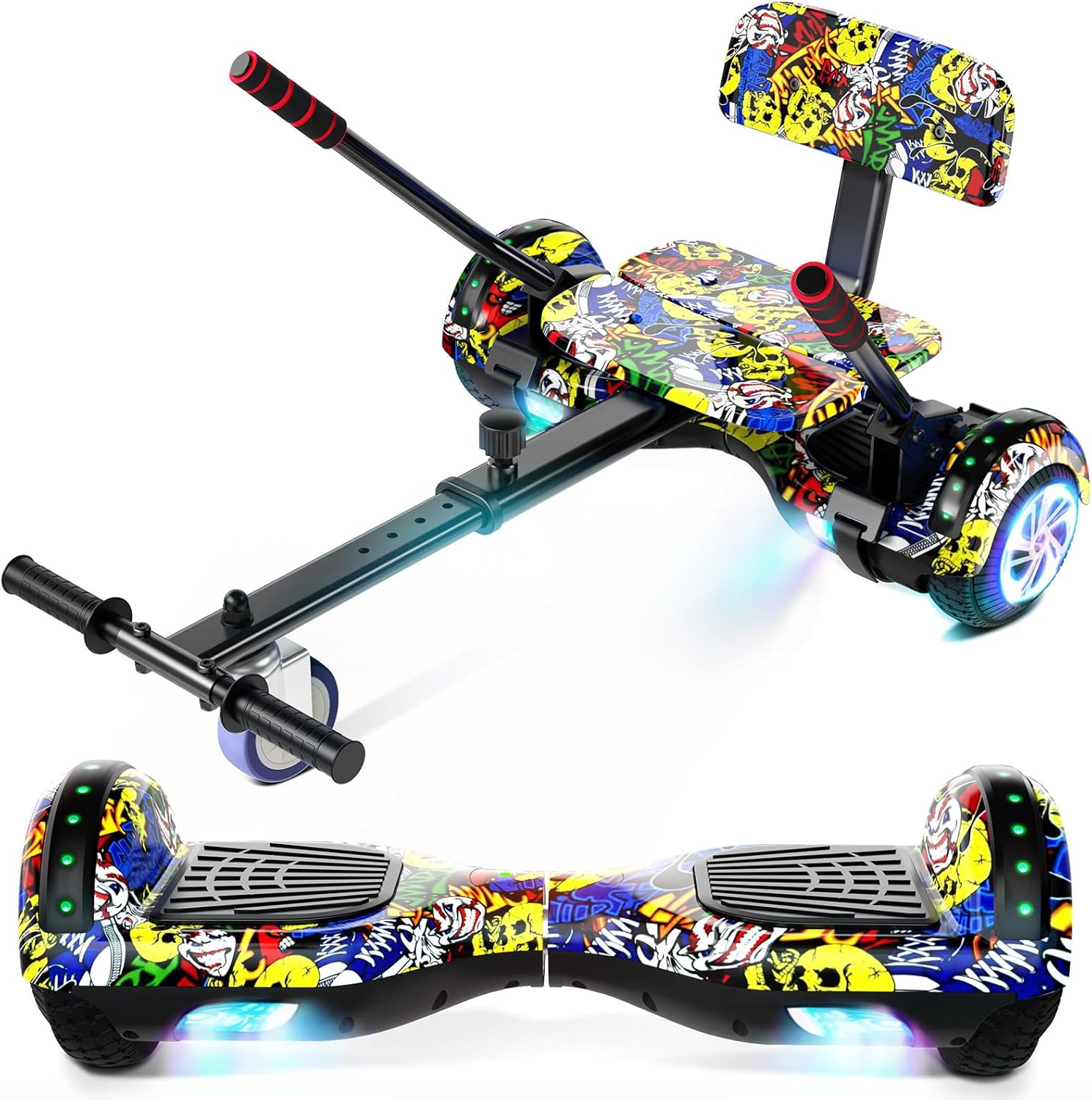 Self Balancing Scooter with Seat for Kids and Adults Fun Ride
