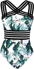 Hilor Women's One Piece Swimsuit Slimming High Waisted - Flattering