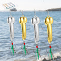 4 Pcs Funny Fishing Lures Top Water Spoons - Realistic Action for Bass