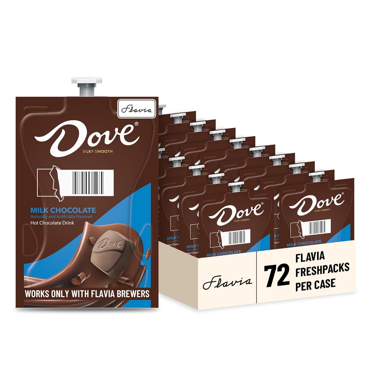 Flavia Dove Hot Chocolate Freshpacks for Flavia Brewers Case