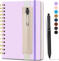 Lined Spiral Journal for Women A5 Notebook - Portable 160 Pages