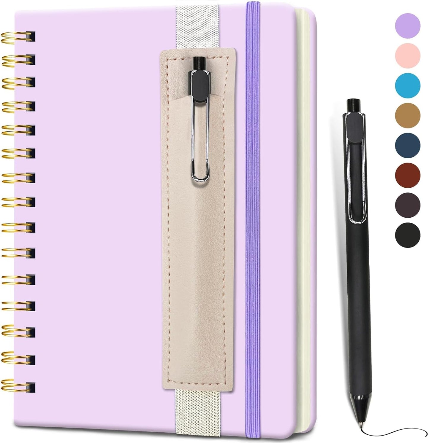 Purple Hardcover Journal with Pen Holder - 160 Pages!
