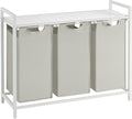 VASAGLE Laundry Hamper with 3 Removable Bags - Space-Saving Sorter