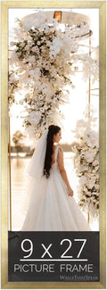 wallsthatspeak 9x27 Gold Picture Frame for Puzzles Posters Photos