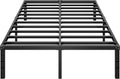 Metal Platform Bed Frame 14 Inch Tall Queen - Strong, No Box Spring