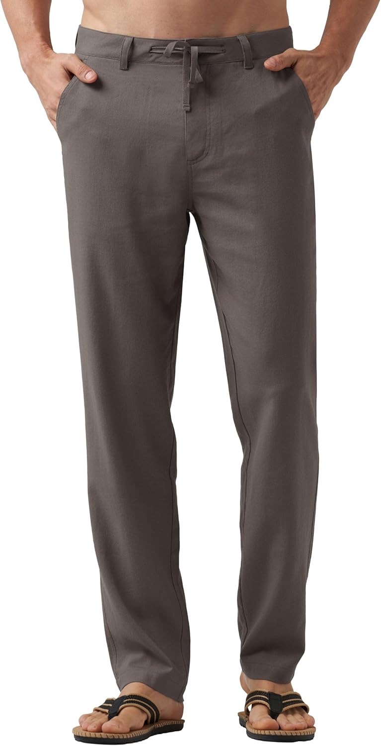 Willit Men's Linen Pants for Casual Summer Comfort and Style