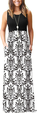 MOLERANI Women's Loose Plain Maxi Dress with Pockets (Style 4DRY)