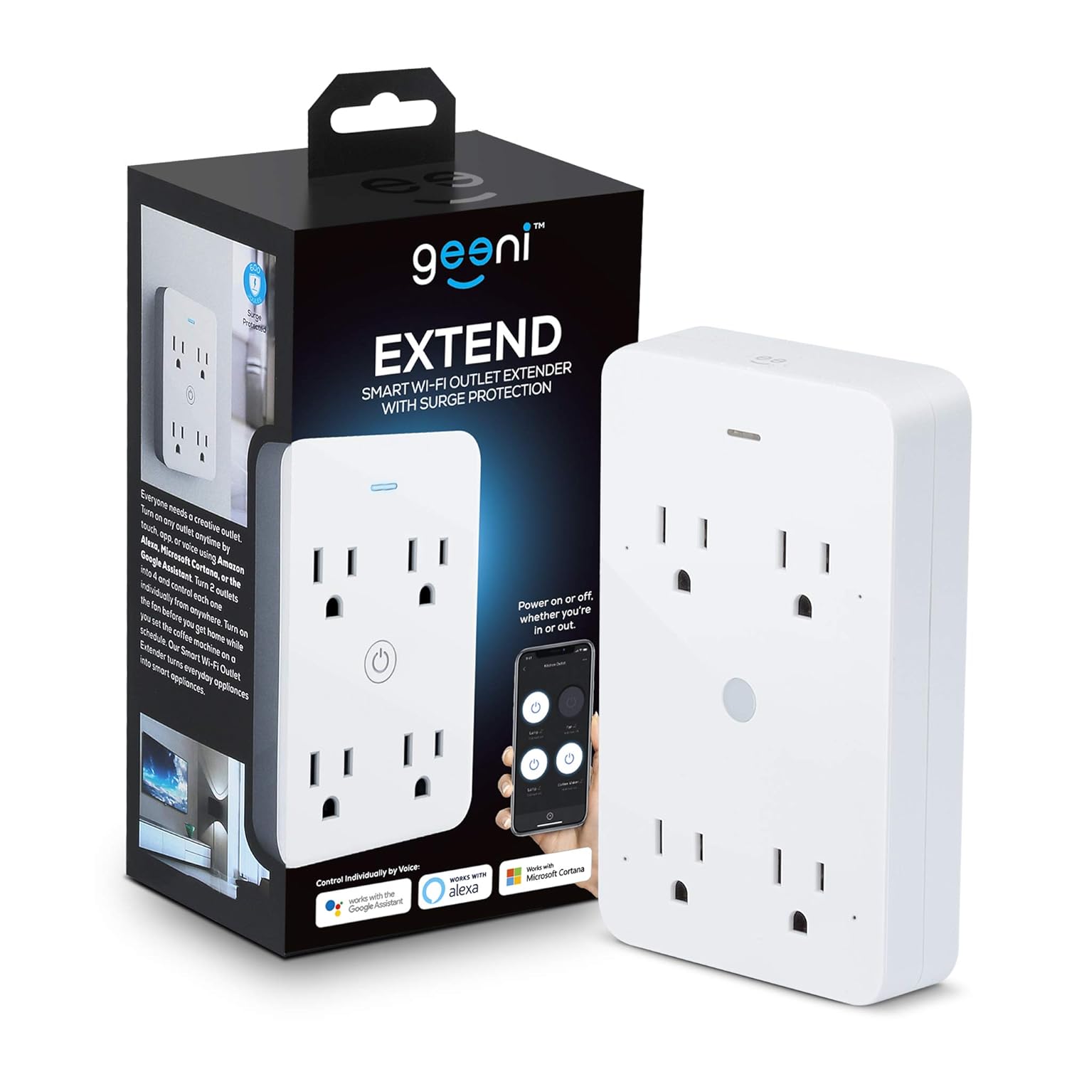 Geeni Smart Plug: Surge Protection + Voice Control
