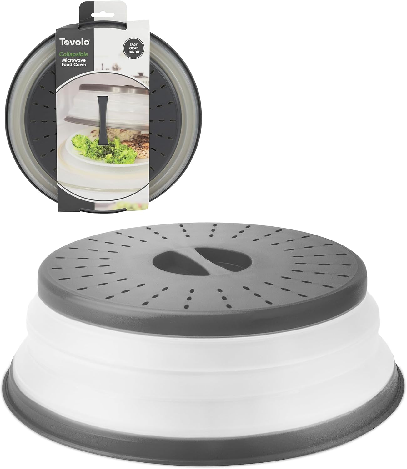 Tovolo Collapsible Microwave Splatter Cover - Vented & BPA-Free