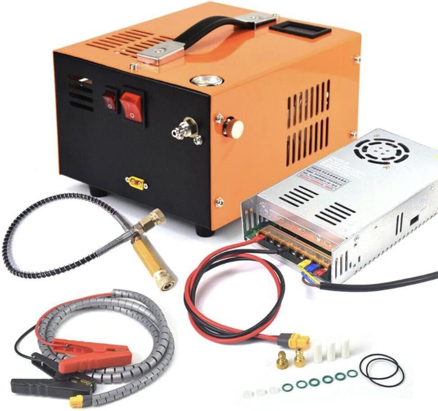 4500 Psi Portable PCP Air Compressor - Dual Power for Paintball & Diving