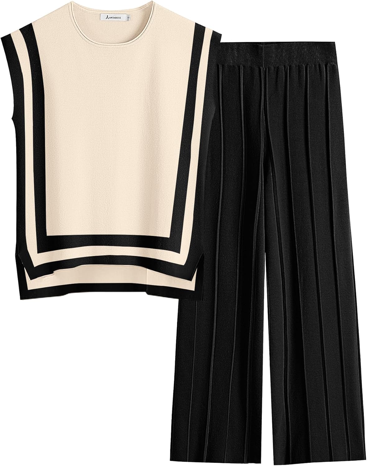 ANRABESS Women 2 Piece Lounge Set for Casual Summer Style