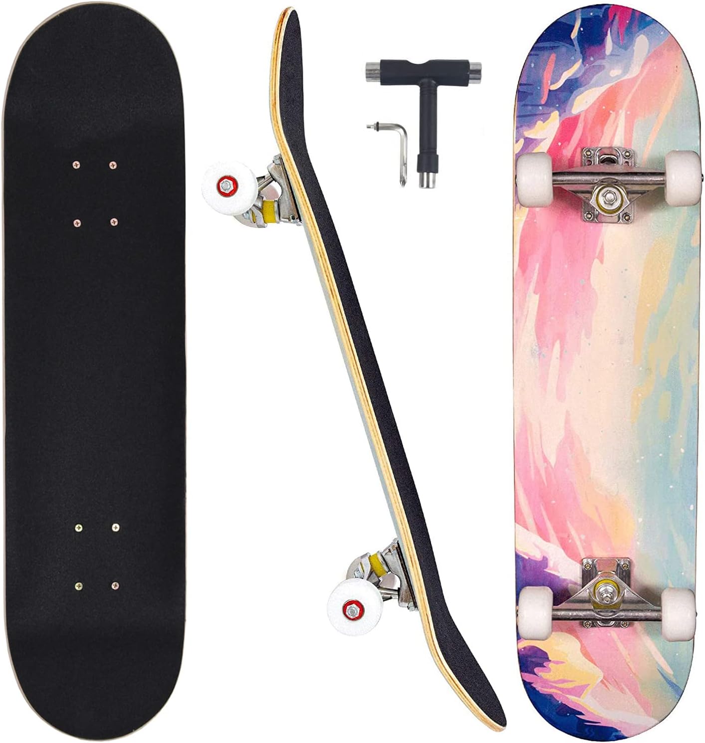 Skateboards for Beginners Adults Youths Teens Kids 31 Inch