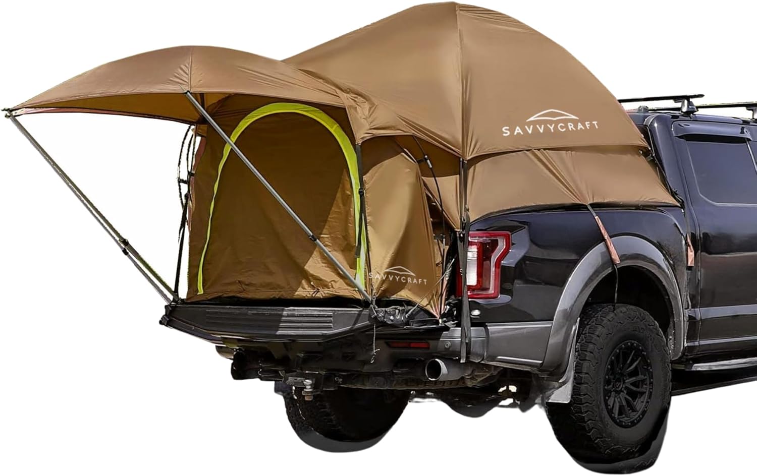 Savvycraft Waterproof Truck Bed Tent - Sleeps 2, Expandable Awning