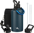 Insulated Water Bottle with Straw 87 oz - Large Double Wall Jug