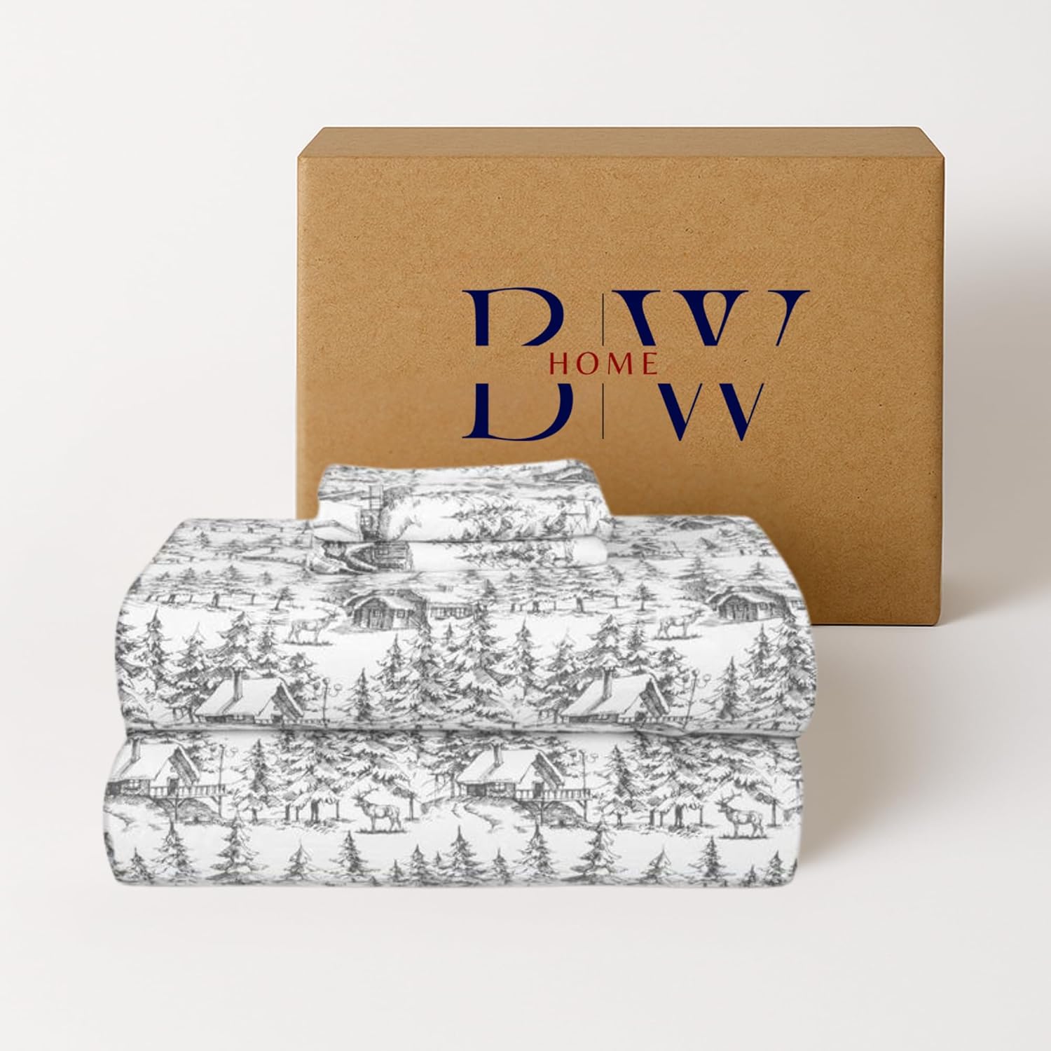 Briarwood Home Printed Flannel Sheet Set for Cozy Sleep
