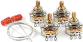 4x TAOT Custom CTS 500K Pots with Orange Drop Caps for Guitar