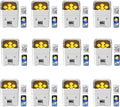 9600mAh Wireless Uplights, 6x18W RGBWA UV Stage Lights - Long Run
