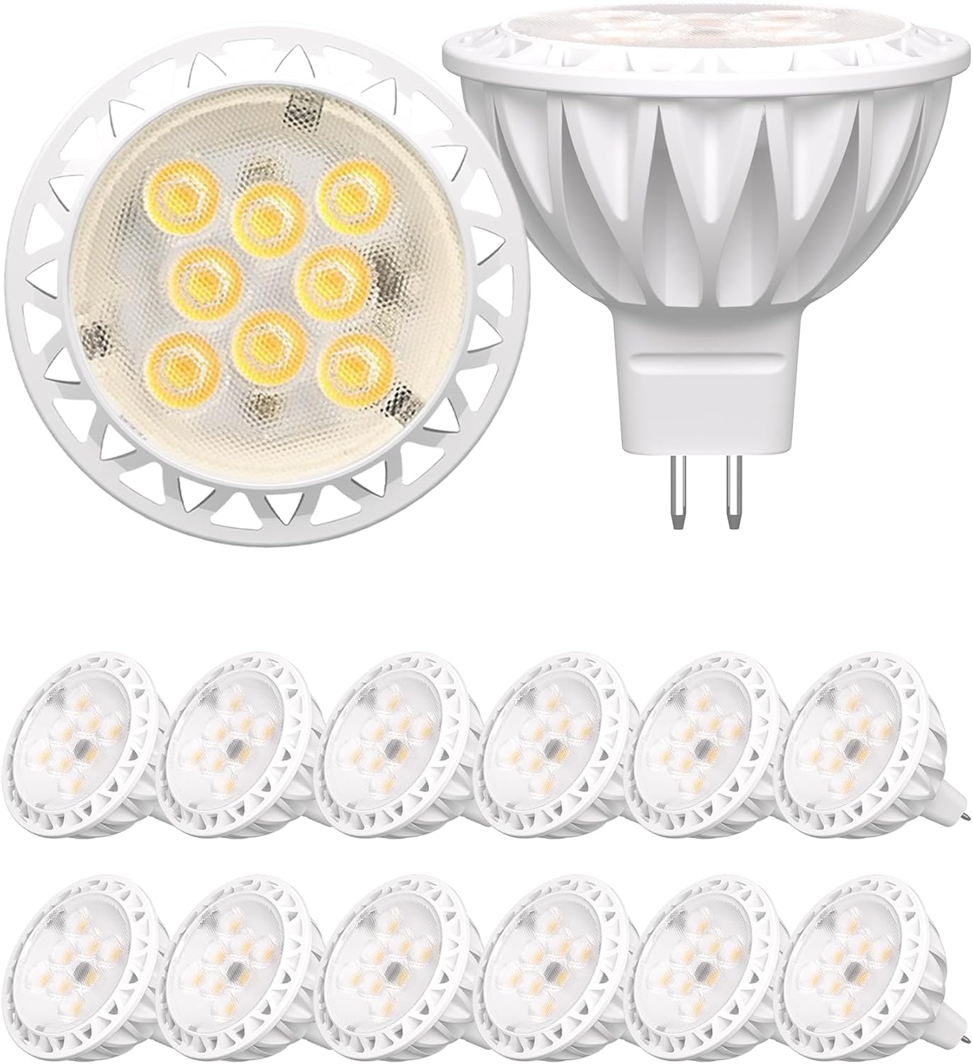 12 Pack MR16 LED Bulbs for Bright Landscape Lighting Needs