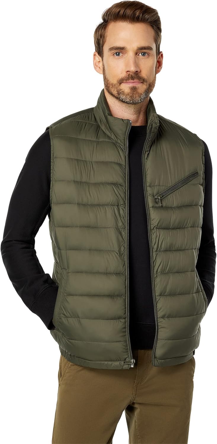 Cole Haan Men's Quilted Puffer Vest: Warm & Stylish Layering