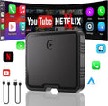Wireless CarPlay Adapter - Netflix & YouTube Upgrade for Wired CarPlay