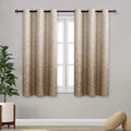 Ombre Room Darkening Curtains with Damask Pattern - Thermal Window