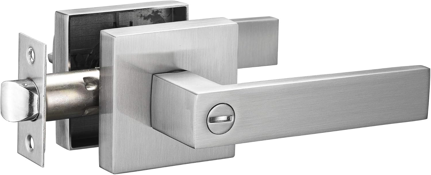 Berlin Modisch Contemporary Square Privacy Lever Door Handle Set