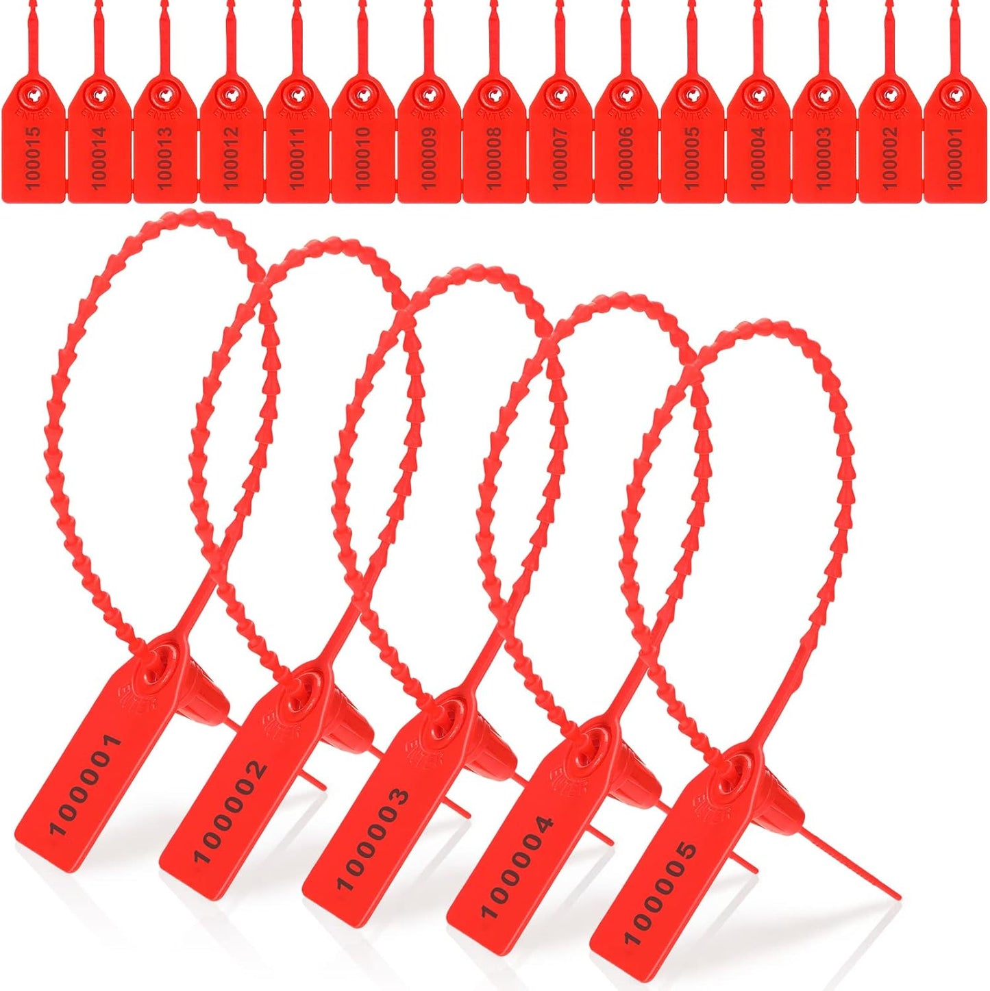 1000 Pcs Plastic Tamper Seals for Fire Extinguishers and More