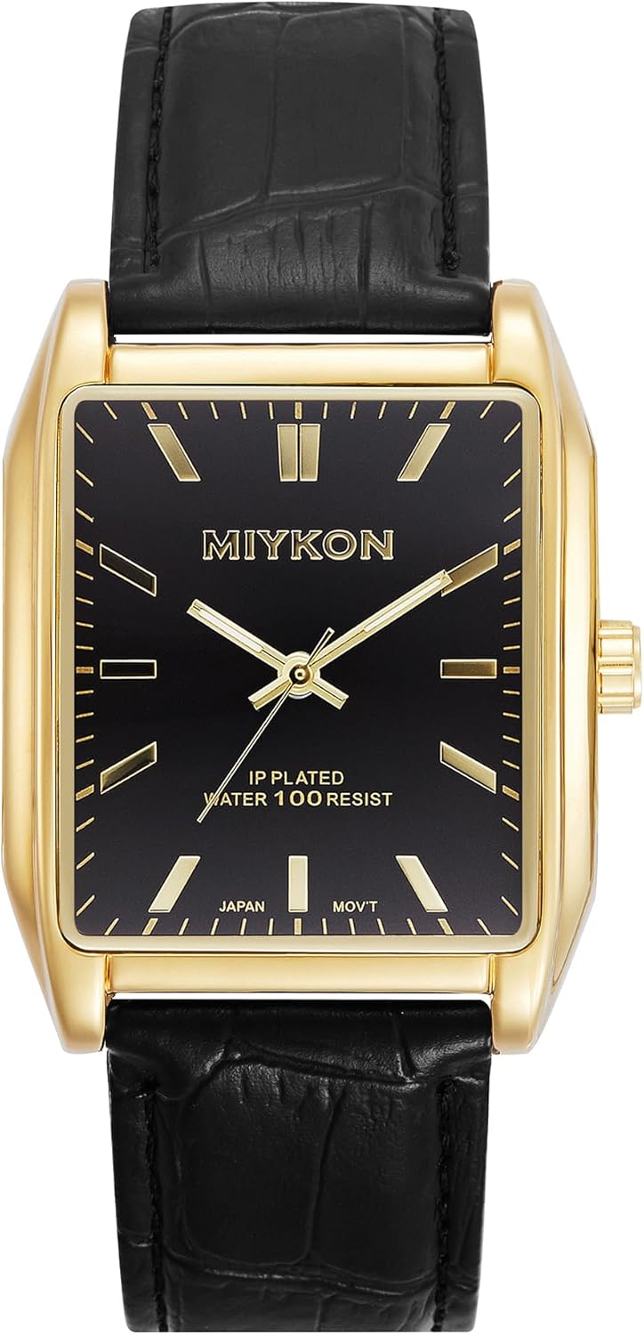 Miykon Vintage Men's Classic Tank Square Analog Watch Review