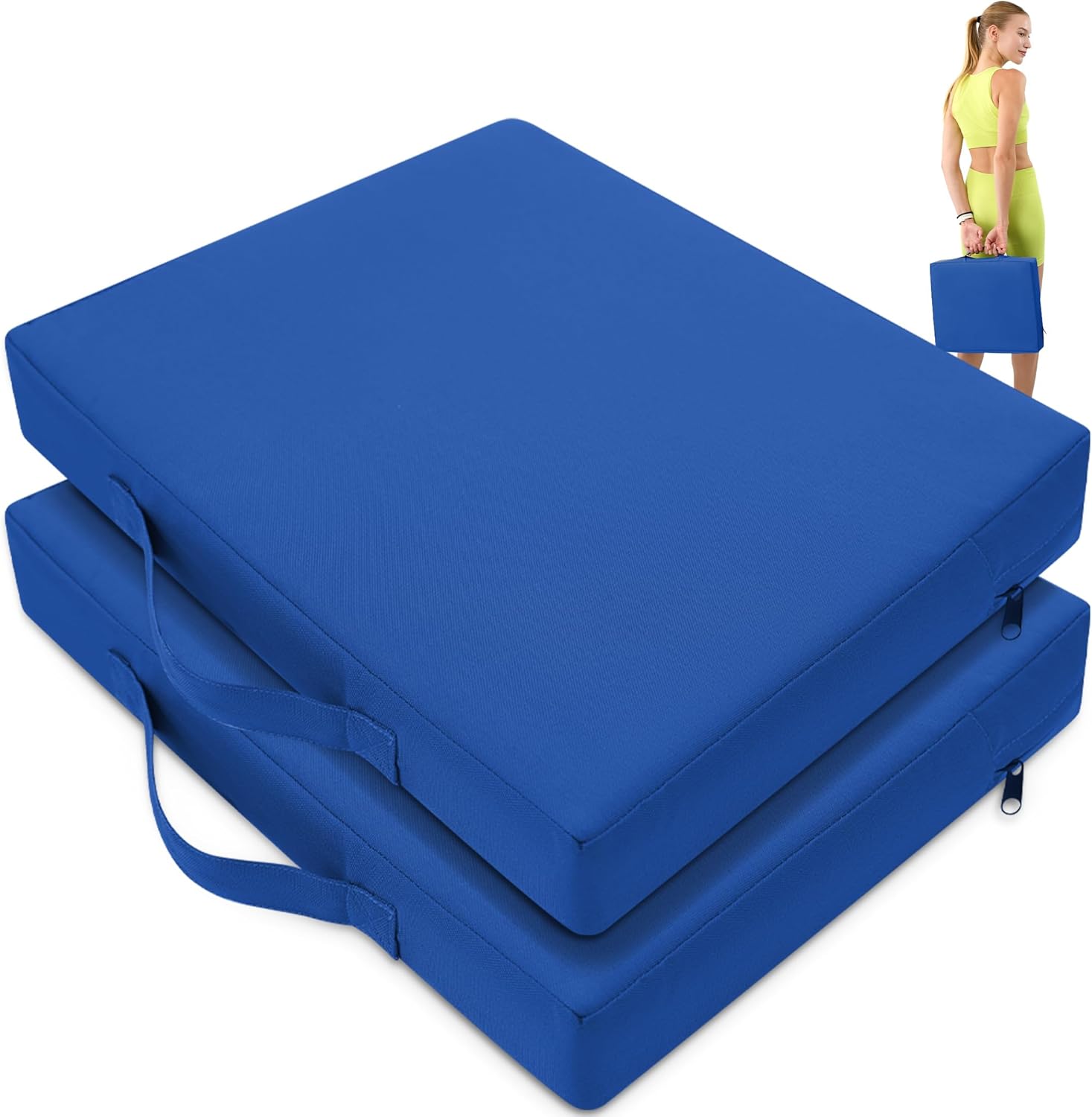 2 Pcs Stadium Seat Cushions for Comfort at Sports Events