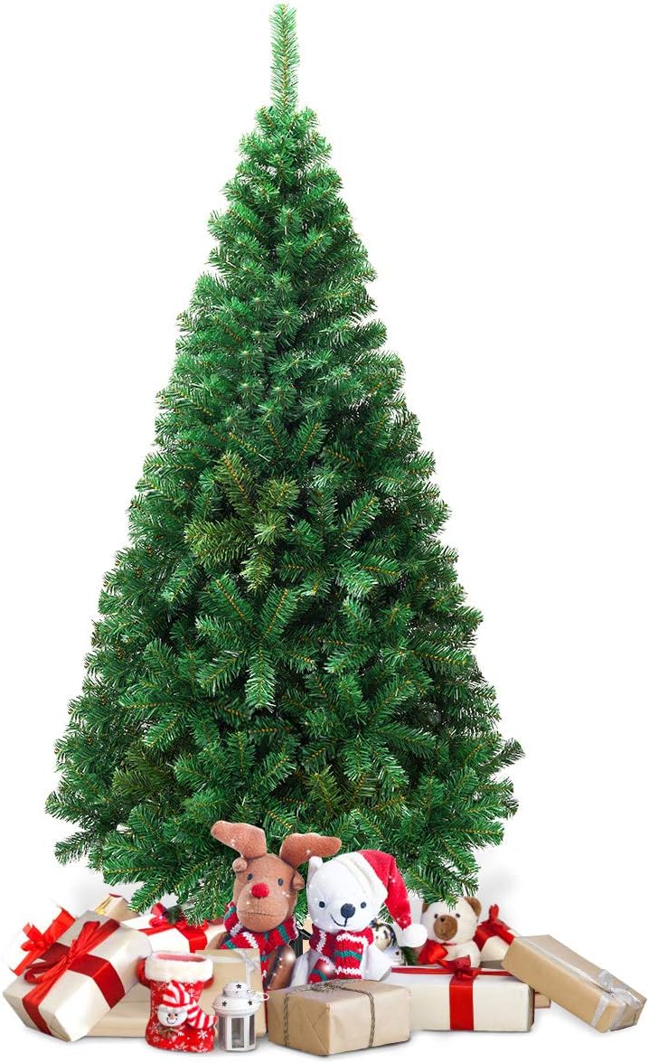 DORTALA 6FT Christmas Tree with Premium PVC Needles for Home