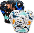 Reusable Swim Diaper Covers for Babies 8-36 lbs - Pack of 2