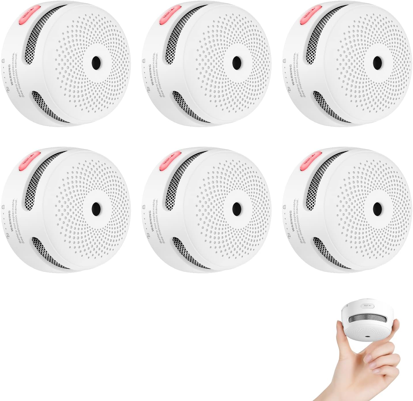X-Sense Mini Smoke Alarm with 10-Year Battery for Safety
