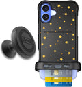 iPhone 16 Plus Wingmate Case with Card Holder - Gold Stars