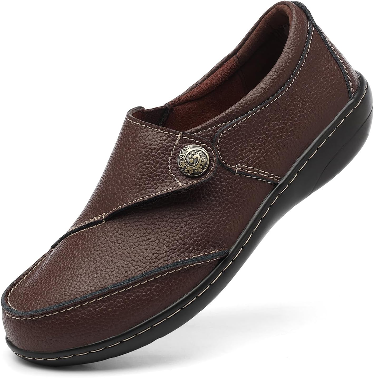 TERRIKAT Women's Classic Casual Leather Loafers for Comfort