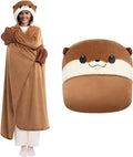 Ultimate Softness Wearable Otter Blanket Hoodie for Cozy Bliss