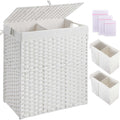 Greenstell Laundry Hamper with Lid 110L - Two Removable Liners