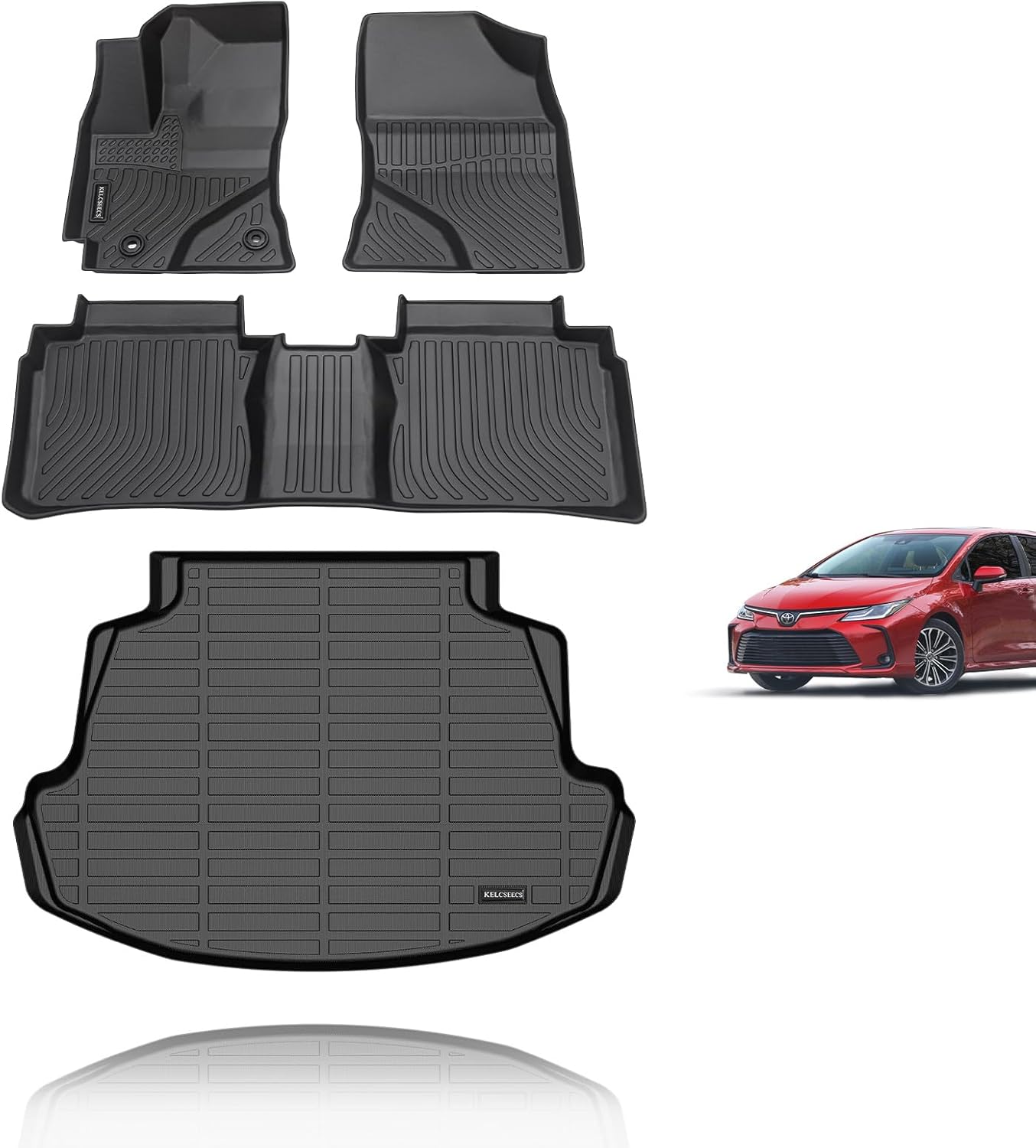 KELCSEECS Floor Mats for 2014-2019 Toyota Corolla Sedan