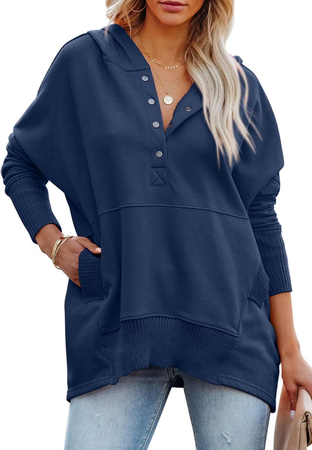PRETTYGARDEN Women's Casual Long Sleeve Zipper Sweatshirt Tops