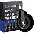 Office Chair Wheels - Set of 5 Rollerblade Casters - Smooth
