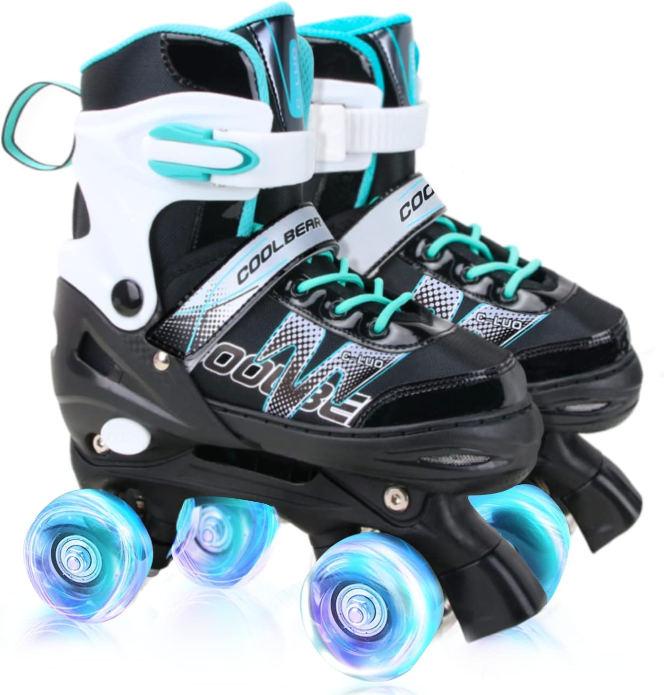 Sowume Adjustable Roller Skates for Girls with Illuminating Wheels