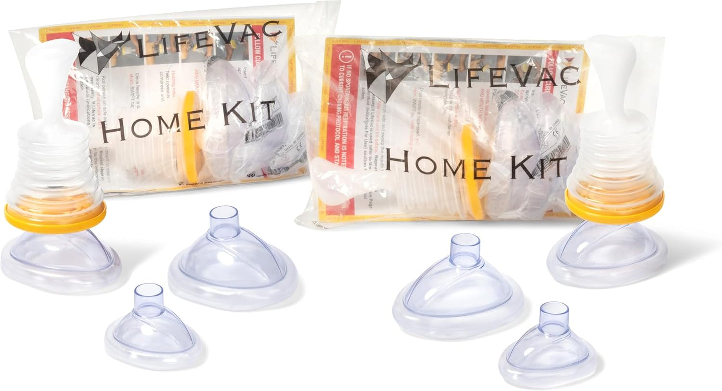 LifeVac Home Kit 2 Pack - Essential Portable Suction Device