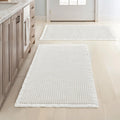 MIULEE Set of 2 Waffle Bathroom Rugs for Cozy Comfort