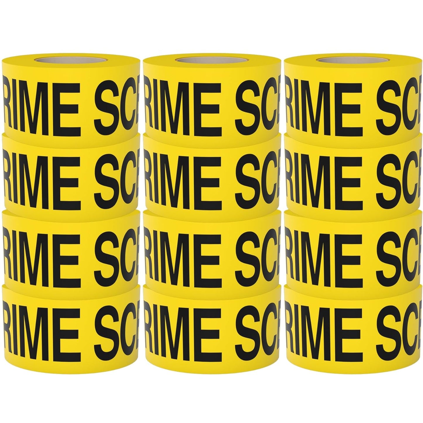 Crime Scene Do Not Cross Tape 12 Pack for High Visibility Use
