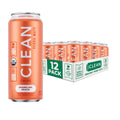 CLEAN Cause Low Calorie Peach Sparkling Yerba Mate - 12 Pack