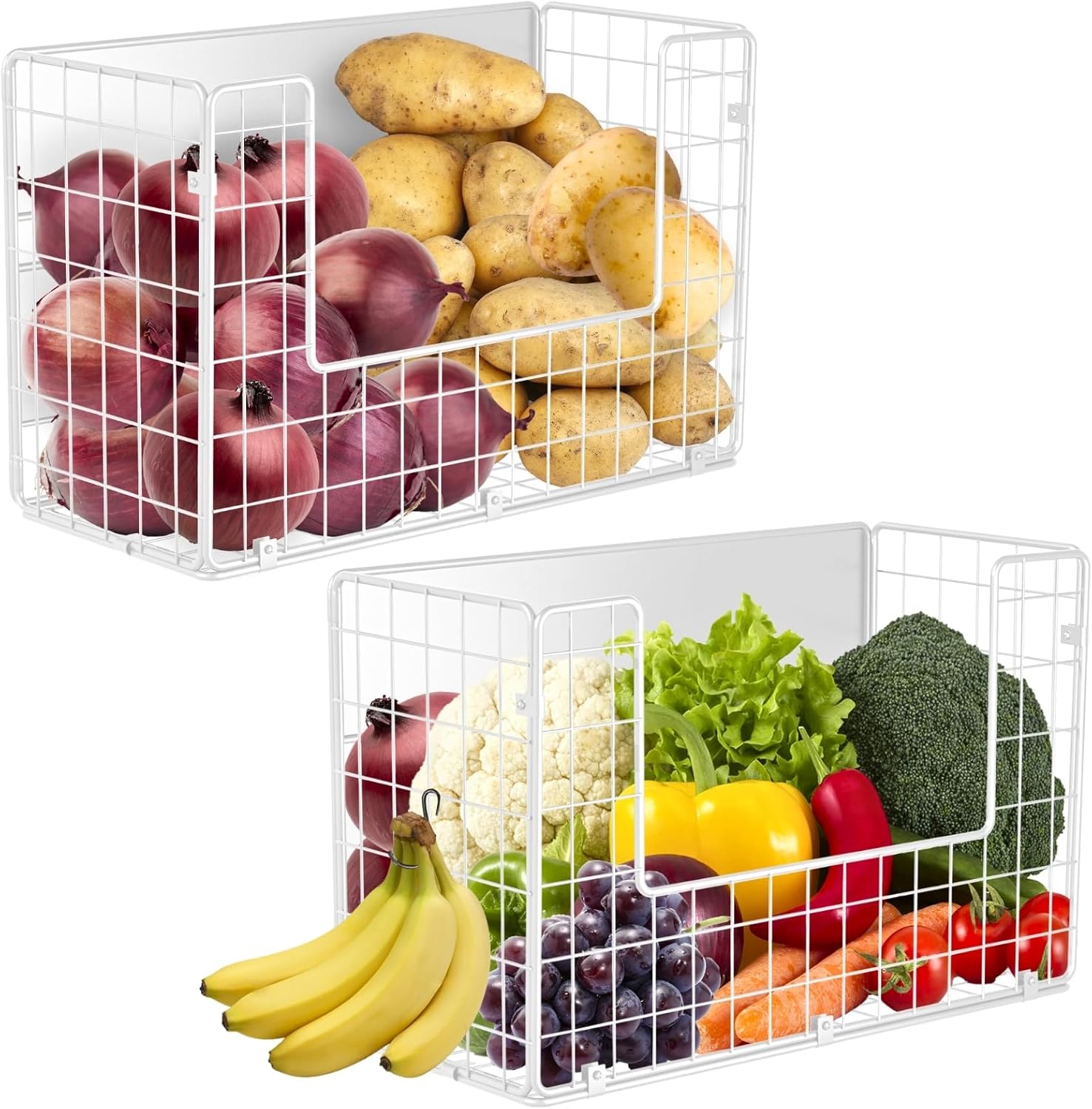 Ofiray-home Magnetic Fridge Shelf for Kitchen Organization