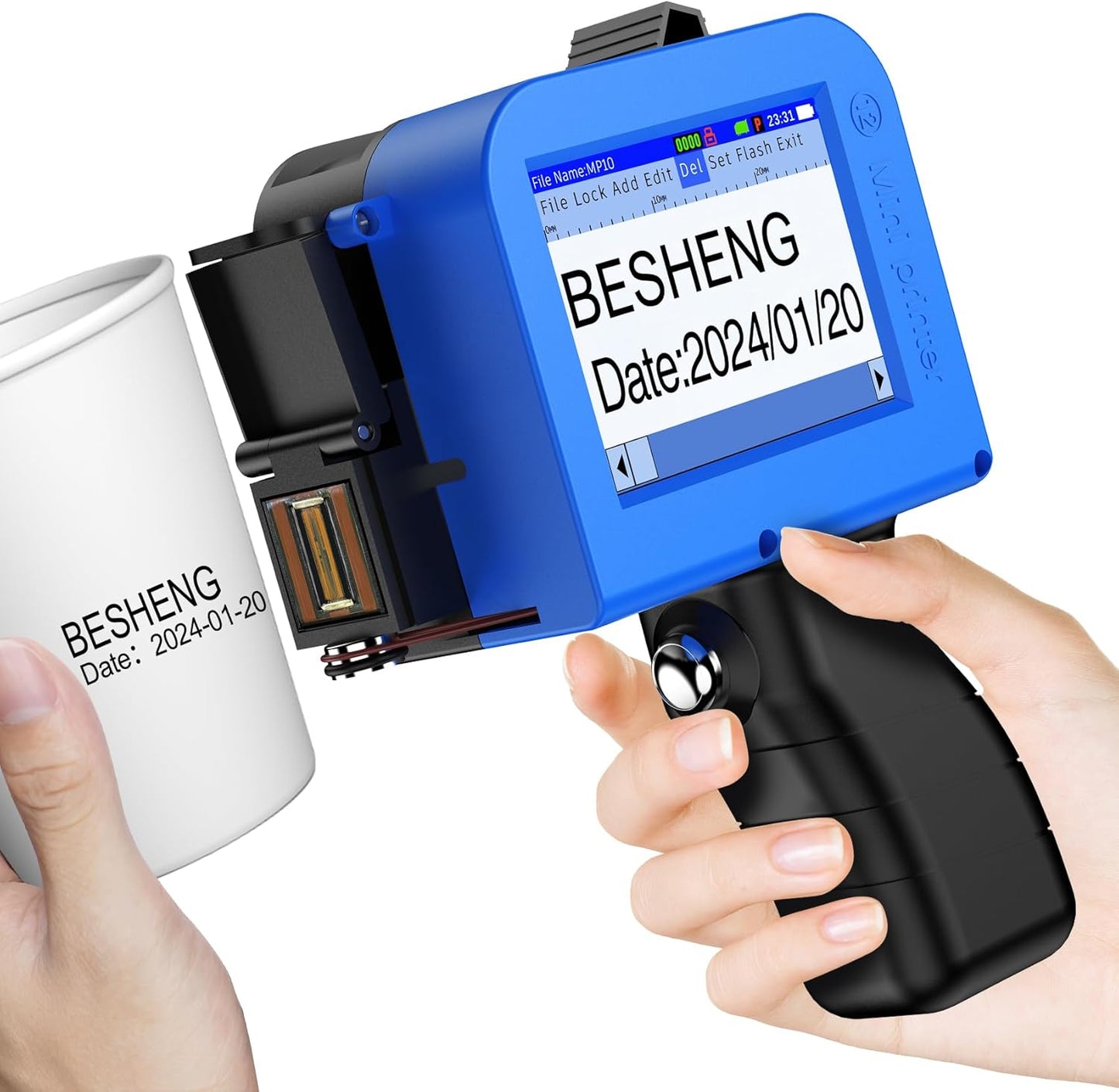 Portable Handheld Inkjet Printer: Fast-Drying Solvent Ink Gun