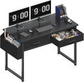 Small Gaming Desk with Fabric Drawers - Organize in Style!