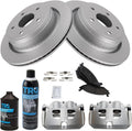 Rear Brake Pad & Rotor Kit with Calipers for 2012 Ram 1500 - Complete